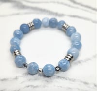 Image 2 of Light Blue Aquamarine Jade Bracelet