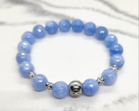 Image 1 of Light Blue Aquamarine Jade Bracelet