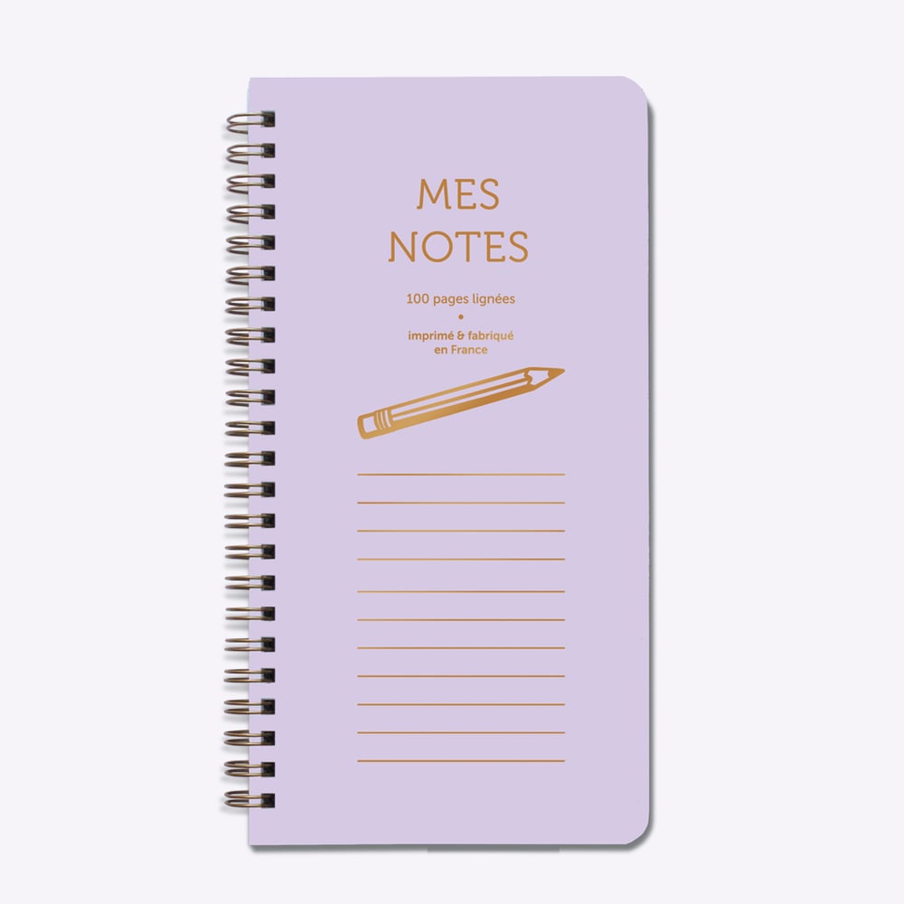 Image of BLOC HAUT MES NOTES lilas