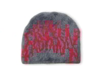 Image 1 of Radiant Mohair Beanie (University Grey/Red)