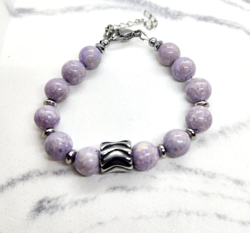 Image of Lilac Jade Bracelet AA