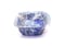 Image of Rectangular Dish - Blue, Grey, Pink Herringbone Pattern