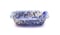Image of Rectangular Dish - Blue, Grey, Pink Herringbone Pattern