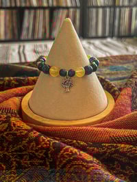 Image 1 of Tiger's Eye Blend Bracelet - Tree Charm