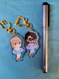 Image 2 of Tiger and Bunny Swimsuit Chibi Acrylic Charms