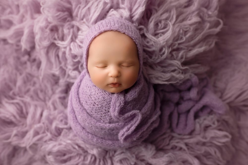 Image of Brushed Knit Set / iris & lavender