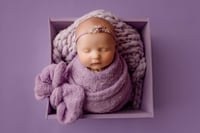 Image 3 of Brushed Knit Set / iris & lavender