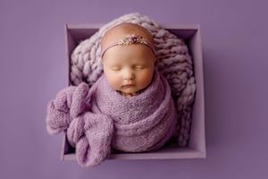 Image of Brushed Knit Set / iris & lavender