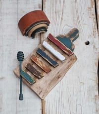 Wooden cymbals  +rainbow  set