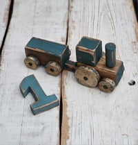 Image 1 of Wooden prop train set +number 1