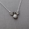 Small Sterling Silver Hydrangea Blossom Necklace