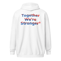 Image 3 of Adult Together We’re Stronger Zip-Up Hoodie