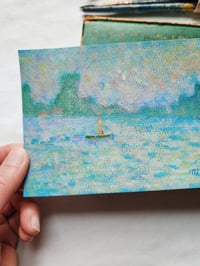 Image 3 of Overcast Boatride -Original Acrylic Painting 