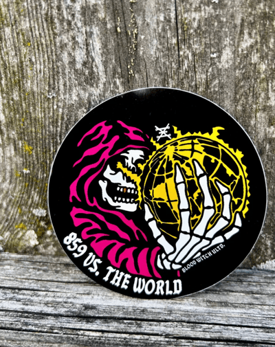 Image of 859 VS. THE WORLD STICKER