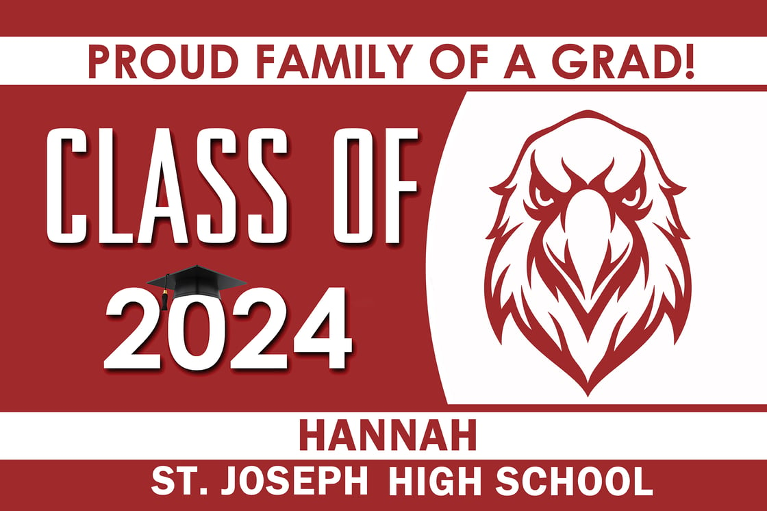 Image of Proud Family of a Grad - Yard Sign 