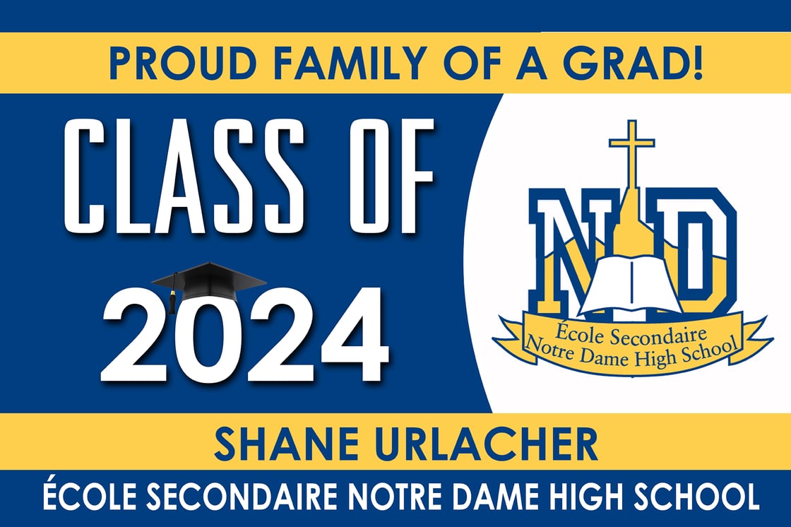 Image of Proud Family of a Grad - Yard Sign 