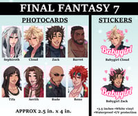 Image 1 of Final Fantasy 7 Stickers and Photocards