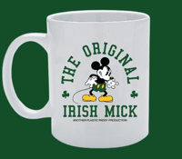 Image 1 of THE ORIGINAL IRISH MICK.  HOP MICKEY MOUSE 11 oz. Traditional Ceramic Mug.
