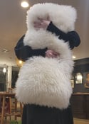 Large Sheepskin Lumbar Pillow