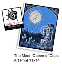 Image 2 of 'Moon Queen of Cups' Framed Art Print 11x14