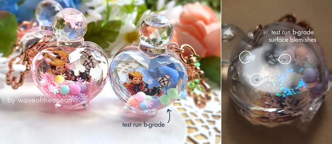 Vashwood Heart Potion Bottle Charms