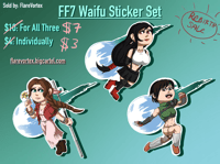 Chibi FF7 Waifu stickers! - DISCOUNT