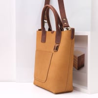 Image 2 of One-off Two-way Tote in camel