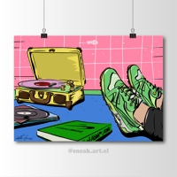 Image 1 of Sneaker Poster Diadora N9000 “Pistachio”