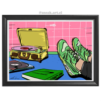 Image 3 of Sneaker Poster Diadora N9000 “Pistachio”