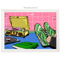 Image 4 of Sneaker Poster Diadora N9000 “Pistachio”