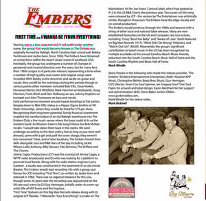 Image of The Embers - First Time / I Wanna Be - Available for pre-order...mailing March 11th 