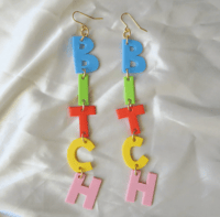 Image 2 of B*TCH earrings