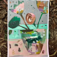 Image 2 of Pipe Clay Bay Flower Pot - Framed Workshop Sample SALE