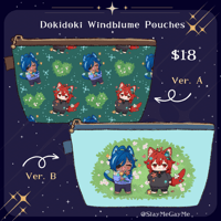 Image 1 of Dokidoki Windblume Cosmetic Pouch Preorder