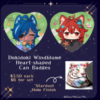 Dokidoki Windblume Can Badges Preorder