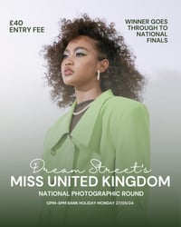 Dream Street's Miss United Kingdom National Photographic Entry