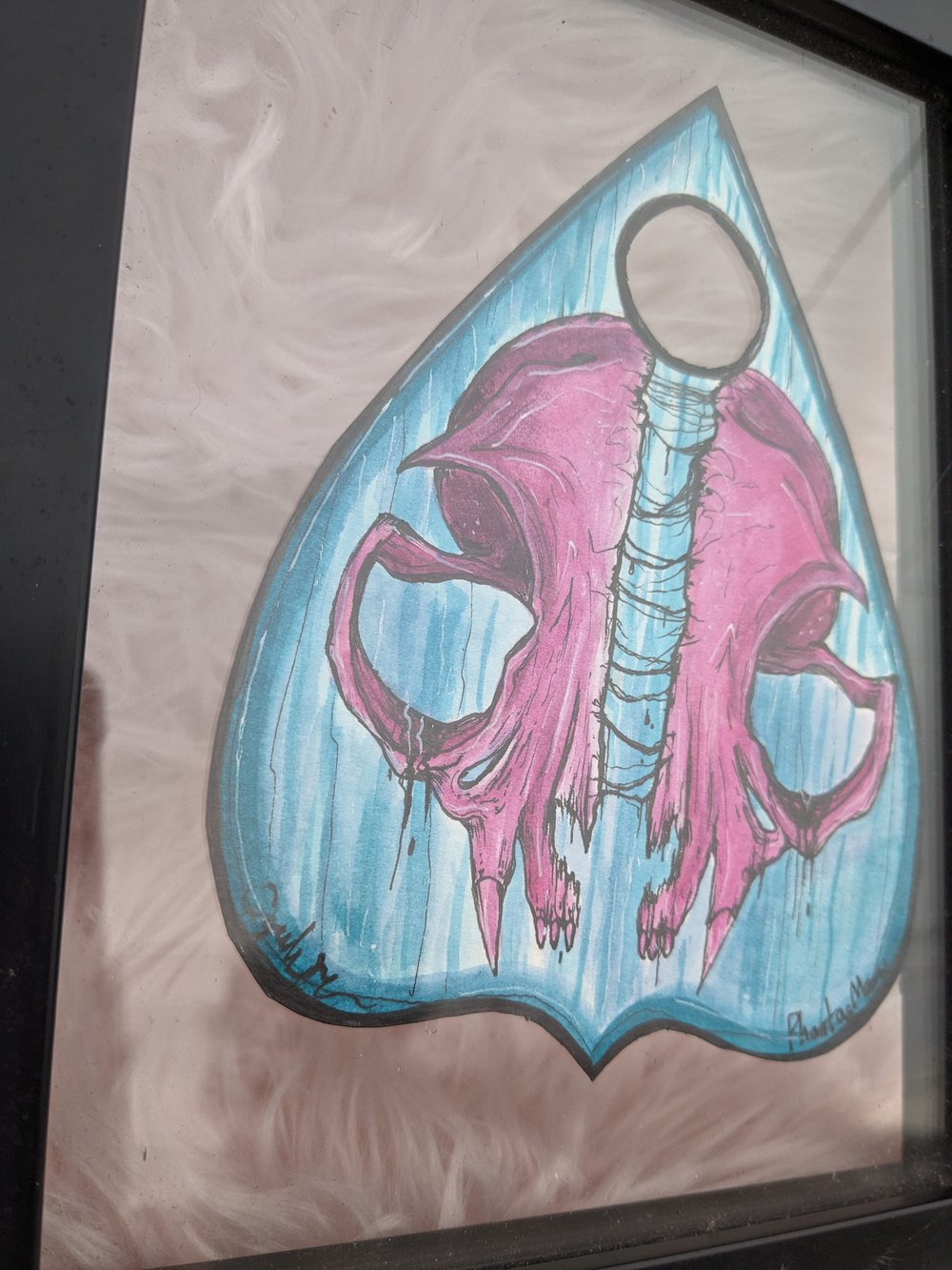 Image of floating planchette watercolor
