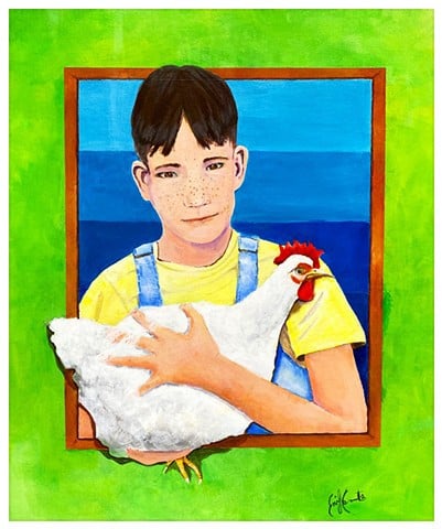 Image of Boy With Chicken © Emily Cammarata