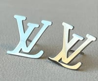 Image 2 of Silver Lv Earrings 