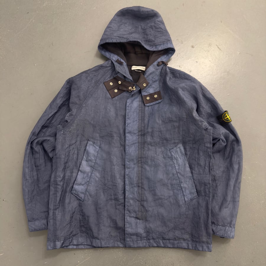 Image of SS 2002 Stone Island Monofilament hooded jacket, size XXL