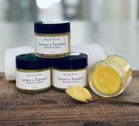 "Lemon + Turmeric"  Gentle Face Scrub 