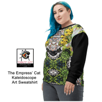 Image 2 of 'The Empress Cat Kaleidoscope' Unisex Art Sweatshirt