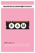 Image of Alphabytes: R is for RAM Poster