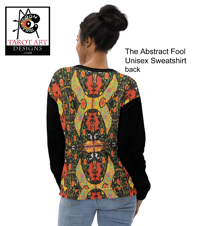 Image 3 of 'The Royal Abstract Fool' Unisex Sweatshirt