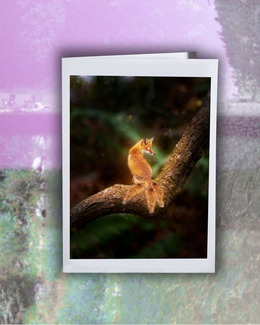 Image of Three Tailed Fox Greeting Card