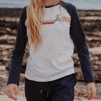 Image 1 of Saltrock surfer girl long sleeve raglan T shirt