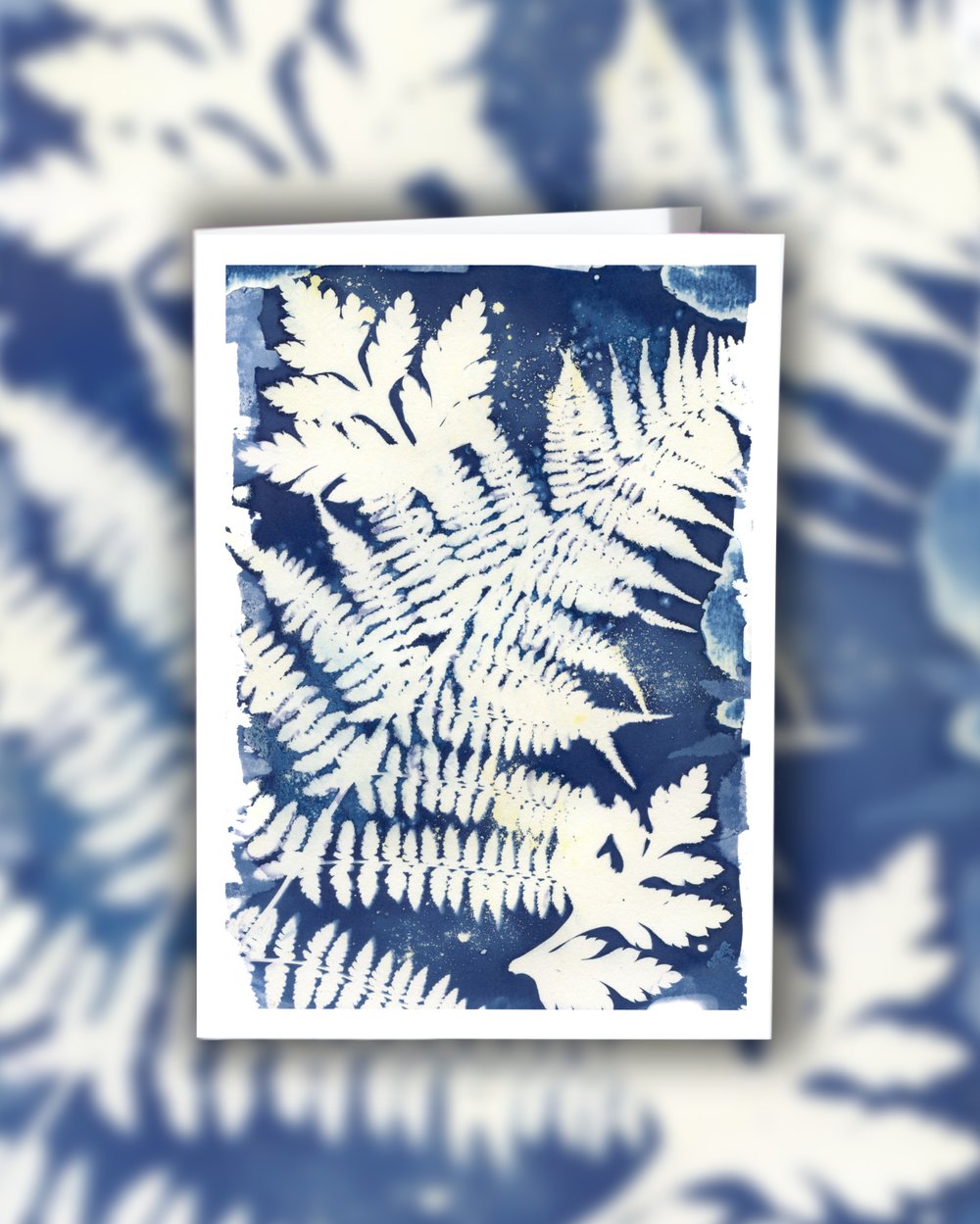 Image of Fern Cyanotype Greeting Card