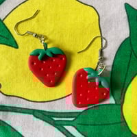 Image 1 of strawberry earrings