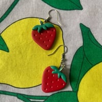 Image 2 of strawberry earrings