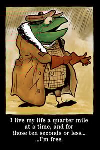 ...A Quarter Mile At a Time Postcard
